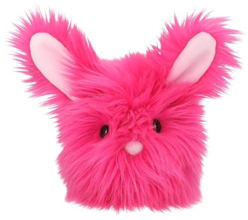 Depesche 13261 Snukis - Peluche Lapin en Rose, avec de Longues Oreilles, Peluche d'environ 18 cm avec Une Petite Queue Blanche