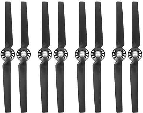 Huudngeje 8 StüCke Propeller für Yuneec Q500 Typhoon 4 Karat Kamera Drone Teile Schnell Verschluss Selbst Hemmend Requisiten Klinge (Schwarz)