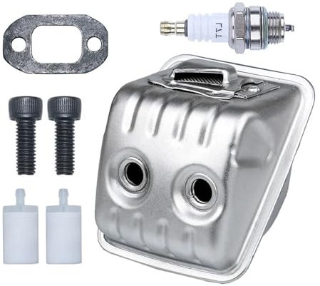 Kit filtro carburante a vite adatto for Husqvarna 450 445 445e W Candela di accensione Motosega a benzina Ricambi