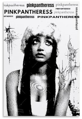 PinkPantheress Poster, Sänger, Vintage-Poster, Leinwand, farbecht, Wandkunst, dekoratives Gemälde für Wohnzimmer, Schlafzimmer, Heimdekoration, 20 x 30 cm, ungerahmter Stil
