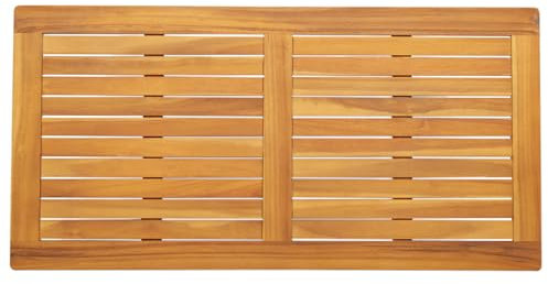 vidaXL Tischplatte 110x55x2,2 cm Rechteckige Massivholztischplatte
