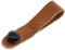 GEWA Tie Strap Lederschlaufe zur Befestigung Gitarrengurt, Echtleder, Schlaufenumfang 17cm, für Gitarren und Ukulelen ohne Gurtknopf, brown - braun