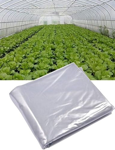 XzhixiangKing Telo riutilizzabile in polietilene, trasparente, copertura antipolvere in polietilene, per serre, tunnel in polietilene, agricoltura, lavori di pittura (3 x 6 m)