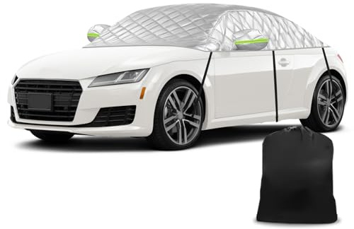 Autoabdeckung Ersatz für Audi TT 1998-2026, Verdickte Halbegarage | Passgenaue Softtop-Dachschutz-Autoabdeckung Wasserdicht für jedes Wetter, Anti-Hagel und Anti-Schnee, UV-Sonnenschutz