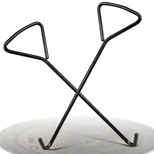 Niuny Kanaldeckelheber Schachthaken 2Stk Schachtdeckelheber Gullideckel Haken 40cm Stahl Kanalhaken Gullihaken Schachtdeckelhaken Kanaldeckelhaken mit Dreieckigem Griff für Kanaldeckel Rollladentüren