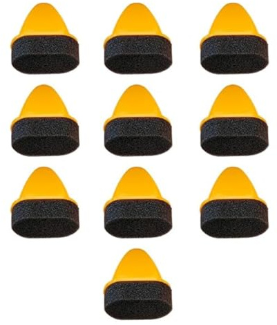 Gutol 10 pcs Foam Shoe Polish Dauber, Leather Shining and Polishing Tool, for Shoes, Car Seats, Sofas, Gloves, Cream, Dye, Paint Application