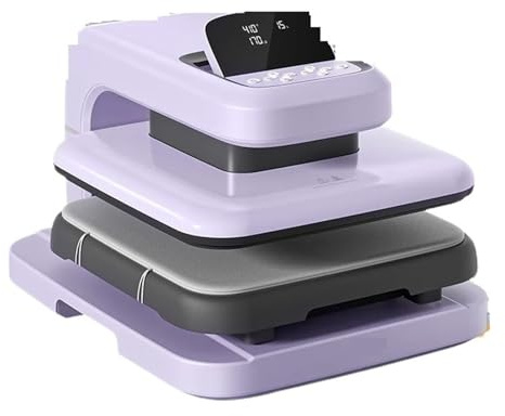 Máquina de Prensa Térmica Kit esencial de sublimación con máquina planchado térmico Digit 15x15 for camisetas. Sublimación(B)