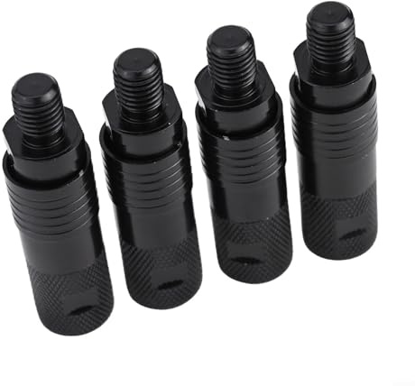 Jonikuper 4 x Bissanzeiger-Adapter mit 3/8-Zoll-Gewinde für Karpfenangeln, Aluminiumlegierung, Schnellspanner-Halterung für die meisten Angelalarme