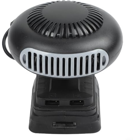 Durashmall Chauffage portable alimenté par batterie avec chaleur de 3 secondes double mode air chaud et froid pour voiture et extérieur sans fil lithium-ion compact léger (HotBlower-BS-2USB)