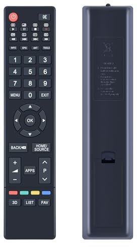 WKOLF GCBLTV61-AI GCBLTV61AI Telecomando di Ricambio Compatibile con Changhong TV LED32D2200 LED32D2200DS LED40D1100ISX LED50D3000ISX UHD55D5000ISX UHD55E6600ISX2 UHD42C56 0000ISX2 UHD49E5600ISX2