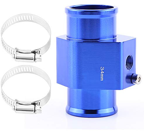 Sensore Temperatura Tubo, con 2 Fascette per Installazione Veloce Adattatore Radiatore Blu 34MM for Auto, Casa, Industria
