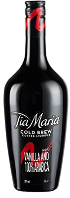Tia Maria licor de café con base de ron, 1 botella de 1 l (100 cl)