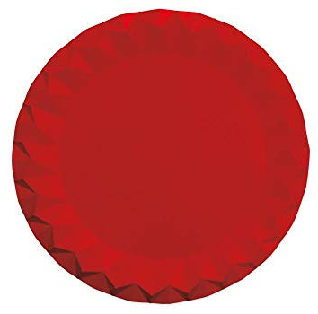 5 sous-assiettes Diamant 32 cm Rouge