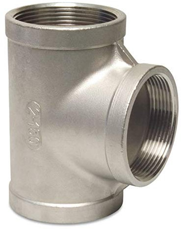 Gewindefitting Edelstahl T-Stück 90° 1 1/4 IG