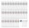 Elfenstall- 50pcs Mini 5ml Fine Mist Glass Refillable Perfume Empty Bottle Atomizer Pump Spray for Travel Party Glass Clean Cloth + Free 5PCS 3ML Dropper