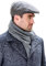 Mucros Weavers Men's Irish Trinity Flat Cap Driving Cap Made in Ireland (Grey, Medium)