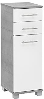 Schildmeyer Nitro Highboard 136973, steingrau/weiß matt, 30,3 x 32,6 x 88,6 cm