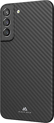 Black Rock - Dünne Hülle Carbonhülle Case Passend für Samsung Galaxy S22 5G I Handyhülle, Ultra Dünn, Fiber Cover (Flex Carbon Schwarz)
