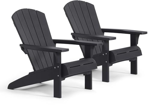 Keter Troy Adirondack Gartenstuhl - 2-81x80x96,5cm - Graphit