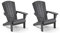 Keter Troy Adirondack Gartenstuhl - 2-81x80x96,5cm - Graphit