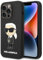Karl Lagerfeld KLHCP14LSNIKBCK Hülle für iPhone 14 Pro 6,1 hardcase Schwarz Silicone Ikonik