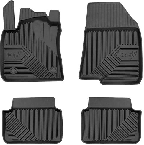 SMK Gummimatten auto fußmatten Satz passend für Dacia Logan III ab 2020 Erleben Sie einen neuen Standard des Reisens mit rutschfesten auto fussmatten - Mehrjahres- auto teppiche für alle Straßenverhäl