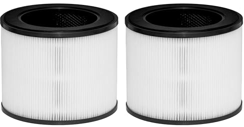 MA-22 True HEPA Replacement Filter, Compatible with Medify Air MA-22 Air Purifier, 3-in-1 H13 True HEPA Filter and Activated Carbon Filter, 2 Pack