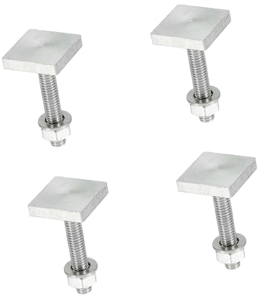 A ABSOPRO Roof Rack T Shaped Bolt Rooftop Cargo Carrier Rack Bolt (Set of 4)