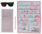 Rot Grün Trainingskit für Orthogonales Sehen von Tranaglyph Enthält 6 X Feste Vektogramme, 1 X Interferenzfilm, 1 X Führungsstab und 1 X Rot grüne Brille