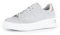 Gabor Damen Low-Top Sneaker, Frauen Halbschuhe,Leichte Mehrweite (G),schnürer,Plateausohle,straßenschuhe,Light Grey/Argento,37 EU / 4 UK