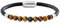 COAI Bracelet Cuir Tressé Œil de Tigre Marron Onyx Mat Homme M 21.5cm