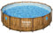Bestway® Power Steel™ Swim Vista Series™ Piscine de Rechange sans Accessoires Ø 488 x 122 cm Aspect Bois (pinie) Rond