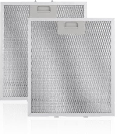 YINENGD 2 Pcs Cooker Hood Filter Replacement, Universal Extractor Fan Filters 5-Layer Aluminum Kitchen Cooker Hood Grease Filters, 320x260mm
