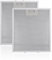 YINENGD 2 Pcs Cooker Hood Filter Replacement, Universal Extractor Fan Filters 5-Layer Aluminum Kitchen Cooker Hood Grease Filters, 320x260mm
