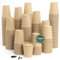 MAXI PRODUCTS - 1000 unidades Vasos Café Desechables - Vasos Cartón - Vasos Desechables Catering - Vasos Café para Llevar - Vasos Kraft 250 cc - APTO BEBIDAS CALIENTES Y FRÍAS
