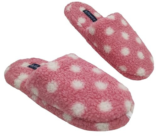 de fonseca Le Puà! Ciabatte Donna in Pile, Pantofole Invernali con Pelo, Calde Slippers Imbottite, Comode e Leggere (Rosa, Sistema Taglie Calzature EU, Adulto, Donna, Numero (Range), Media, 40, 41)