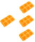 TOPBATHY 4 Piezas molde de fondant de calabaza molde para hacer gelatina Molde para pasteles molde para chocolates molde de chocolate reutilizable moldes de silicona para dulces Orange