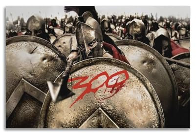 KSOXDAITIP Poster für den Film Sparta 300 Krieger, dekoratives Gemälde, Leinwand, Wandposter und Kunstdruck, moderne Familienschlafzimmer-Dekoration, Poster, 20 x 30 cm