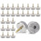 40 Piezas de 22mm Deslizadores de Fieltro con Tornillo, Juego de Deslizadores de Silla de Fieltro, Deslizadores de Fieltro para Muebles y Sillas, Protección para Suelos Laminados, Parquet y Azulejos