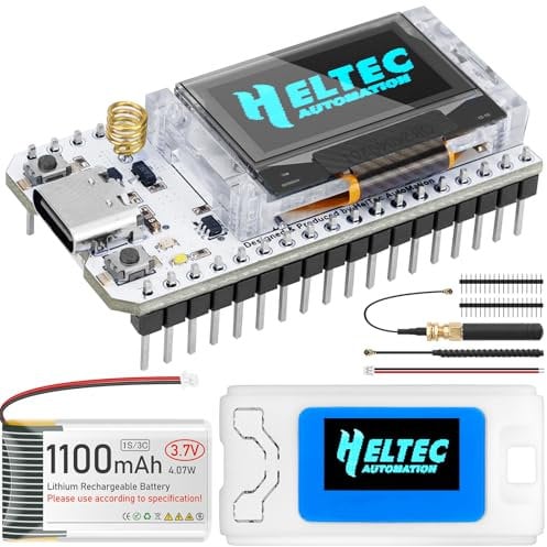 ESP32 LoRa V3-Modulplatine mit 1100 mAh-Akku und Fall Satz – mit 868 MHz-Antenne und SX1262 LoRa V3-Gehäusegeräten für Meshtastic AR duino LoRawan IOT