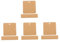 VICASKY 4 Sätze Brosche Aus Pappe Karten Schmuckdisplay Ohrringhalterkarten Schlüsselanhänger Verpackung Liniertes Notizbuch Schmuckpflegekarten Papier Light Brown 100 Stück * 4