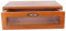 UKCOCO Retro Monitorständer mit Schublade: Holz Monitorständer Vintage Schreibtisch Organizer für Monitor Laptop Drucker,30cm ×18.5cm × 10cm