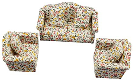 Vaguelly 1 Set Wohnzimmer Mini Möbel Sofas Couches Mini Dekoration Retro Mini Couch Für Couch Rollenspiel Puppenhaus Sofa Holz