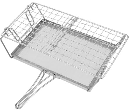 Hemobllo Faltbarer Edelstahl Camping-toaster Tragbarer Stovetop-toaster Für Toast Brot Und Bacon Für Outdoor-aktivitäten Picknicks Und Campingküche