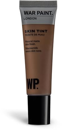 War Paint Skin Tint Matte Tinted Moisturiser with Niacinamide, T8 30ml | Lightweight Tinted Moisturiser for Men with Niacinamide, Hydrates Skin and Helps Even Out Skin Tone, Natural Matte Finish