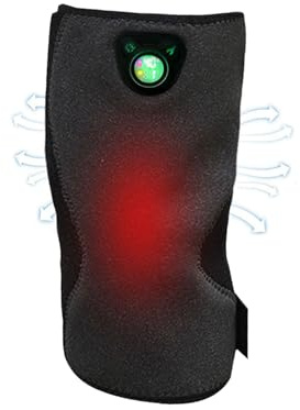 Almohadillas para rodillas calentadas - Dispositivo de calentamiento con 6 modos de vibración | Almohadilla para rodillas calentada - para calambres en brazos, cuerpo, codos, piernas y hombros en