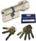ABUS EC660 ECK660 Profil-Knaufzylinder Länge (a/b) Z28/K34mm (c=62mm) mit 8 Schlüssel, mit Sicherungskarte