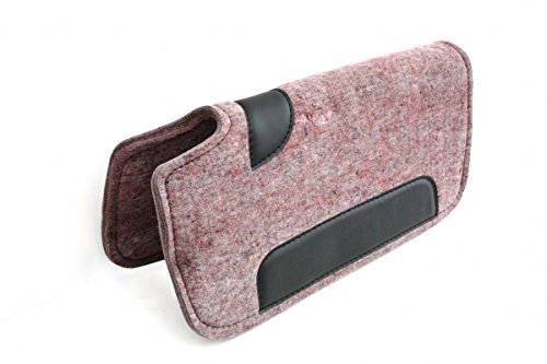 Westernpad Filz grau Cut Back