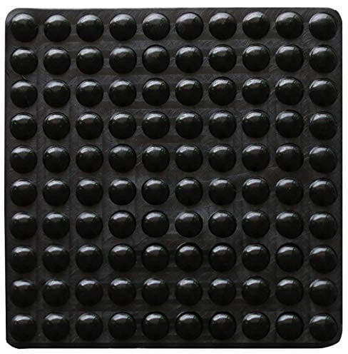 100 Pieces Rubber Feet Pads Adhesive Buffer Pads Door Bumpers Self Stick Noise Dampening Pads Small Black Soft Close Cabinet & Furniture Bumpers 8 mm Diameter x 3 mm (Black)