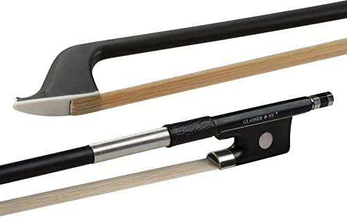 GLASSER Cellobogen, Carbon Graphit, Made in USA, 4000X-12, Neusilberbewicklung, für 1/2 Cello